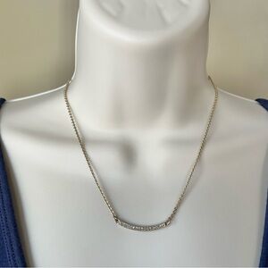 Lia Sophia Rhinestone Bar Necklace